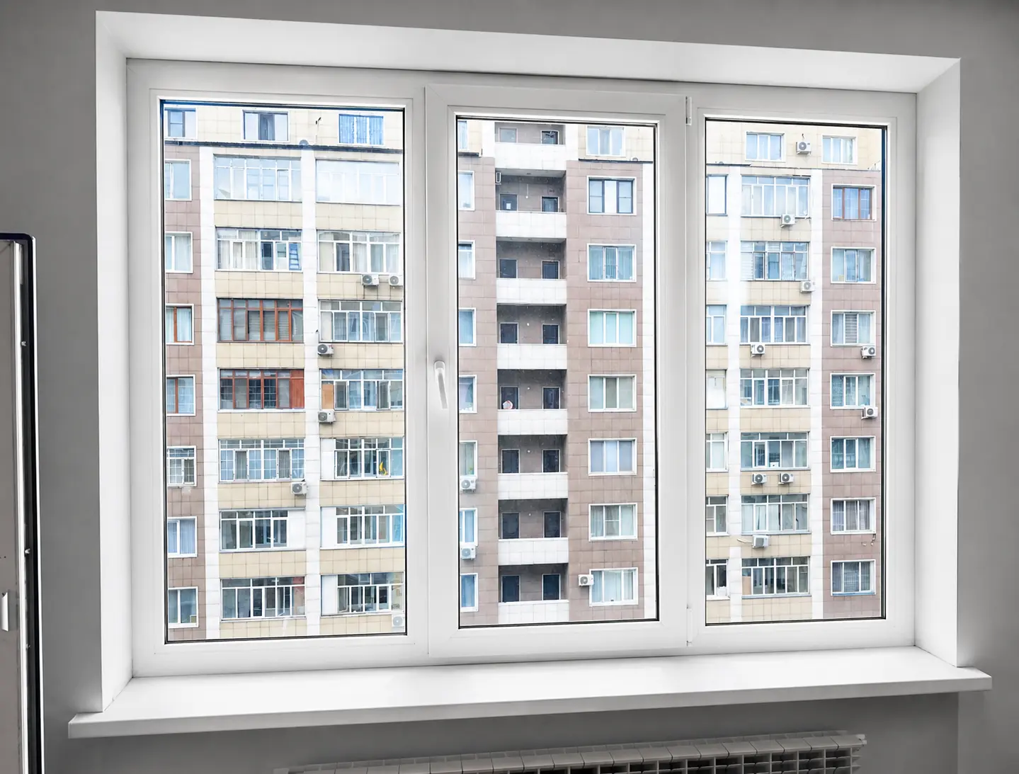 Установка пластиковых окон в Алматы — работа 1